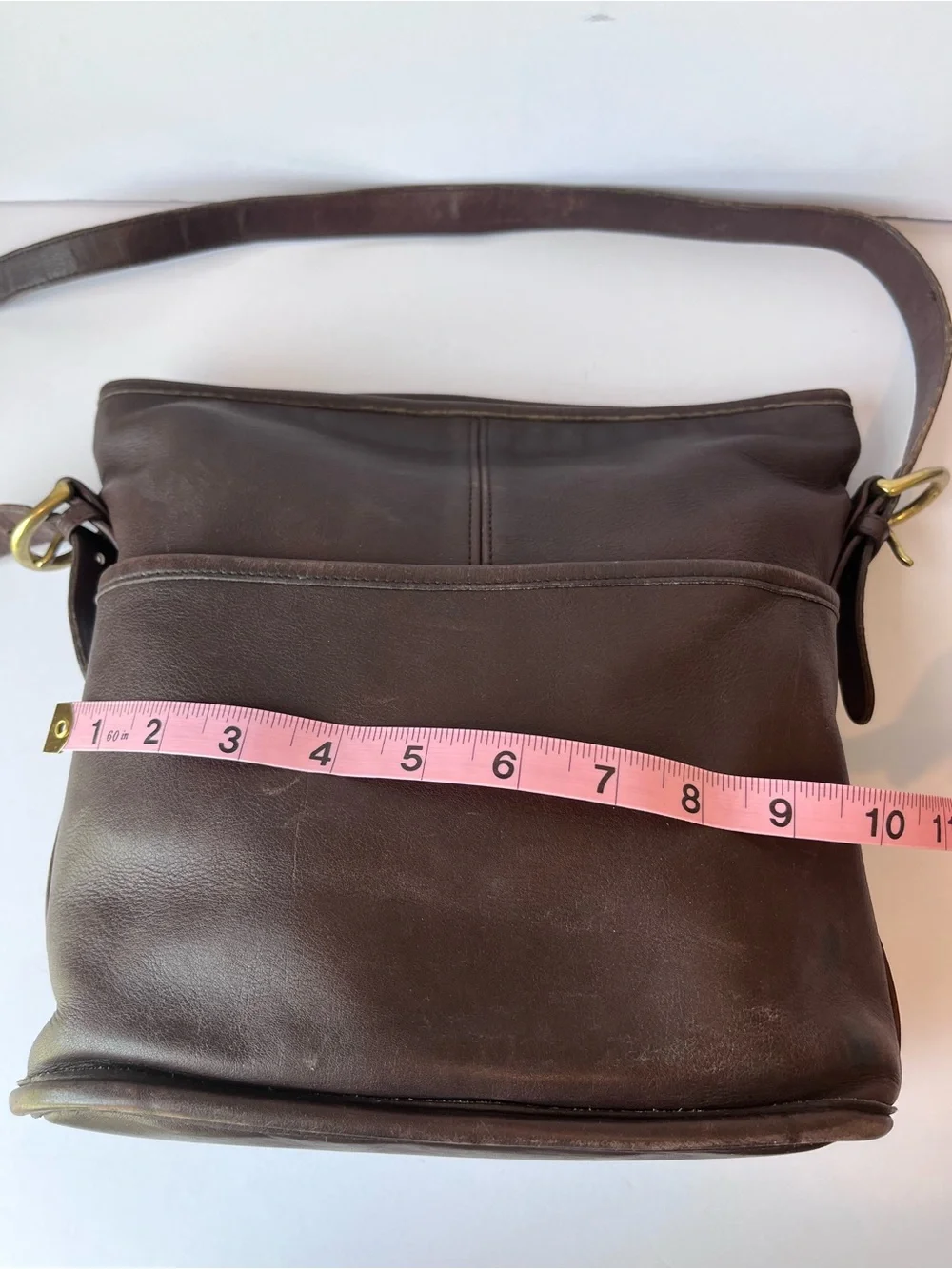 Vintage Coach Bleeker Bucket Bag Brown Leather